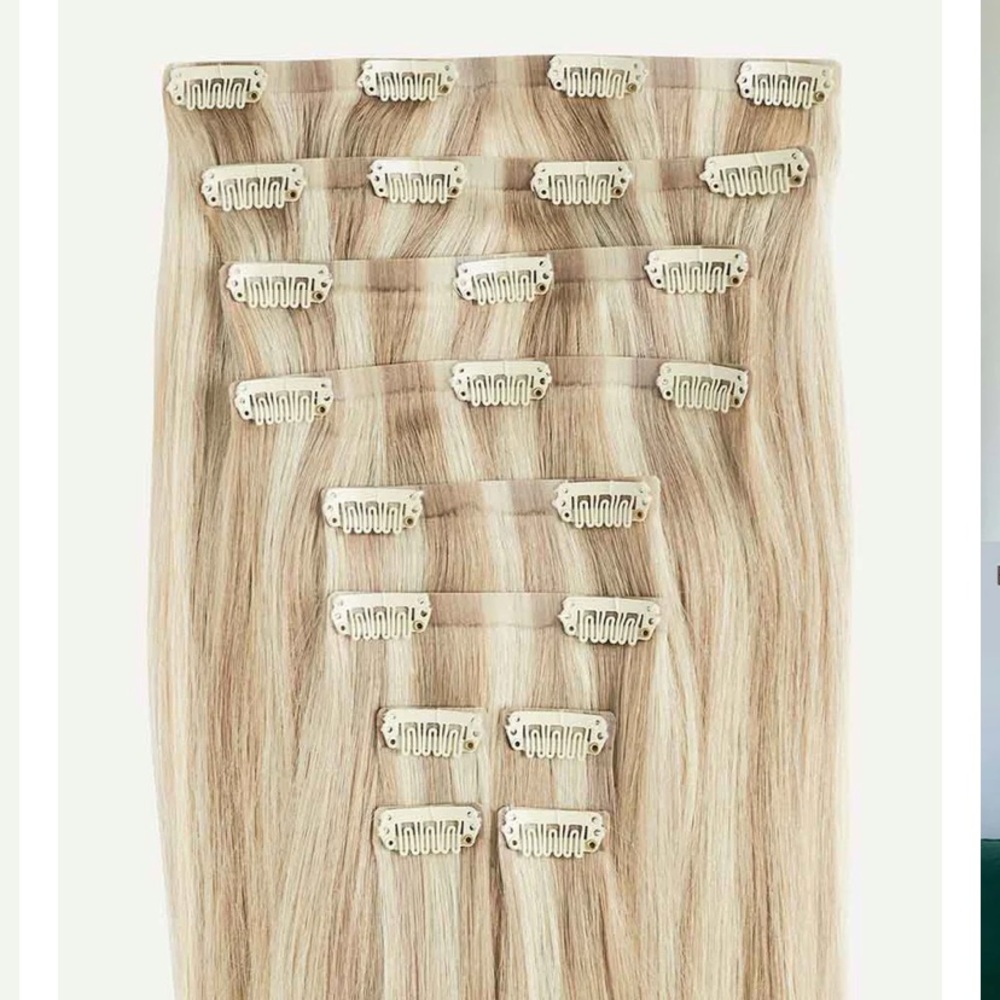 Luxy Hair 12" Seamless Beige Blonde Balayage Clip-Ins (150g)